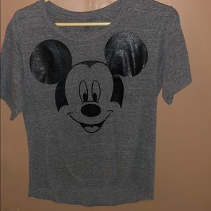 Grey Mickey Mouse blouse